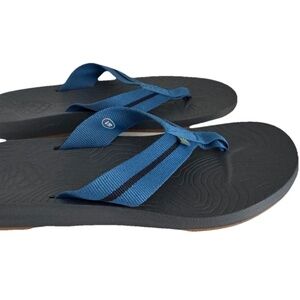 Stio Men Bircher Flip-Flops Slide Blue Shady Lake US 10 EU 44